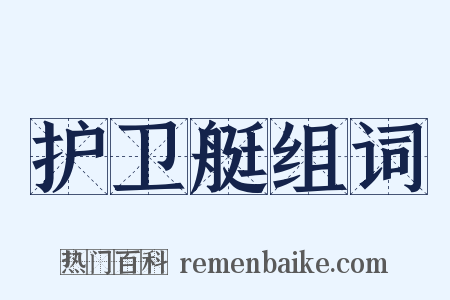 护卫艇组词是什么意思的图片